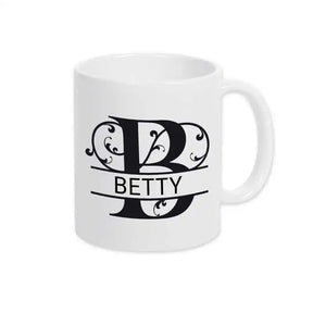 Keramik Namenstasse | Motiv 1 | Betty Default Title Geschenkideen