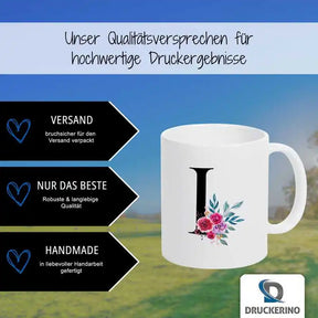 Keramik Namenstasse | Motiv 2 | Inoa Geschenkideen