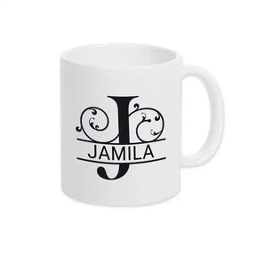 Keramik Namenstasse | Motiv 1 | Jamila Default Title Geschenkideen