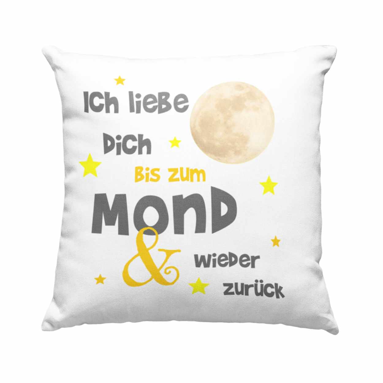 Ich liebe dich bis zum Mond und wieder zurück Holzschild in Ich liebe dich bis zum Mond und wieder zurück Holzschild in