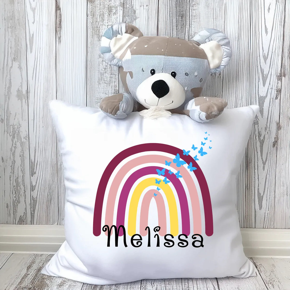 Kissen Regenbogen | Mädchen | personalisiert Kissen Druckerino   