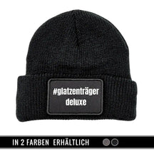 Mütze Beanie | #Glatzenträger Deluxe Schwarz Geschenkidee Weihnachten