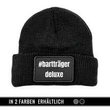 Mütze Beanie | #Bartträger Deluxe Schwarz Geschenkidee Weihnachten