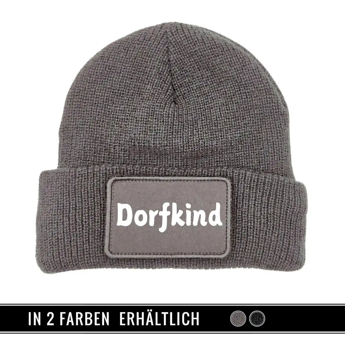 Mütze Beanie | Dorfkind Grau Geschenkidee Weihnachten