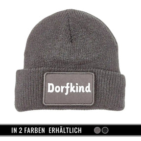 Mütze Beanie | Dorfkind Grau Geschenkidee Weihnachten