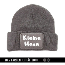 Mütze Beanie | Kleine Hexe Grau Geschenkidee Weihnachten