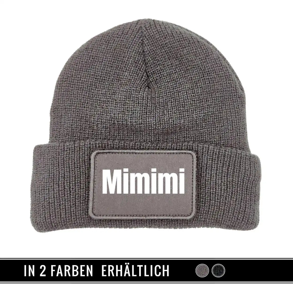 Mütze Beanie | Mimimi Grau Geschenkidee Weihnachten