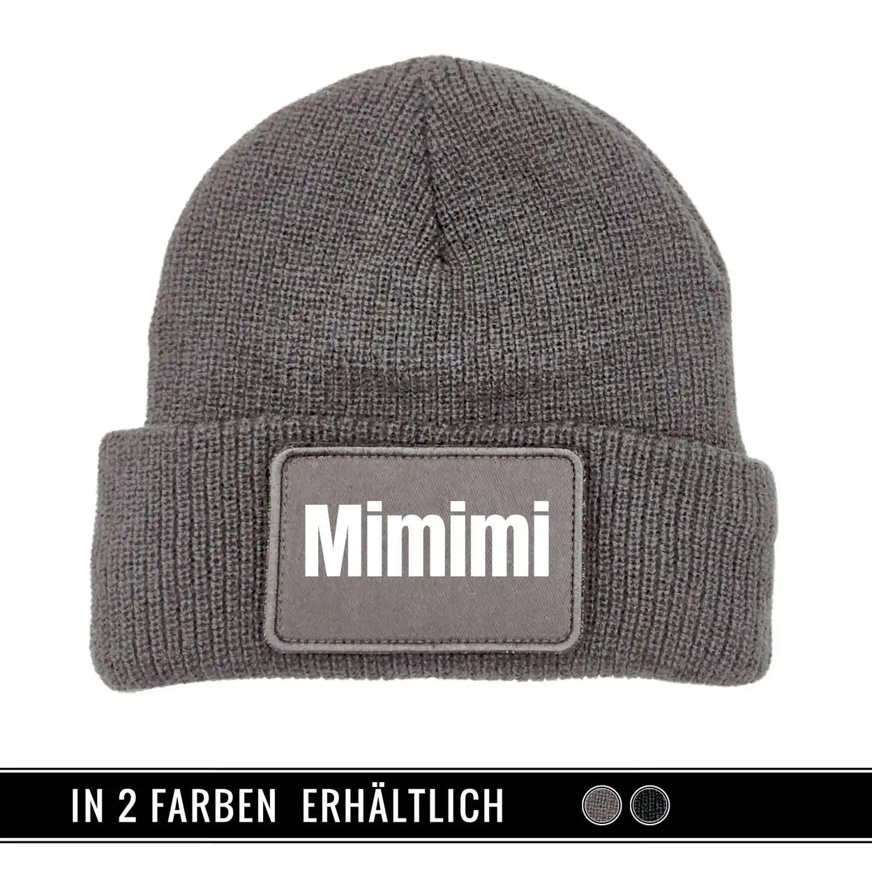 Mütze Beanie | Mimimi Grau Geschenkidee Weihnachten