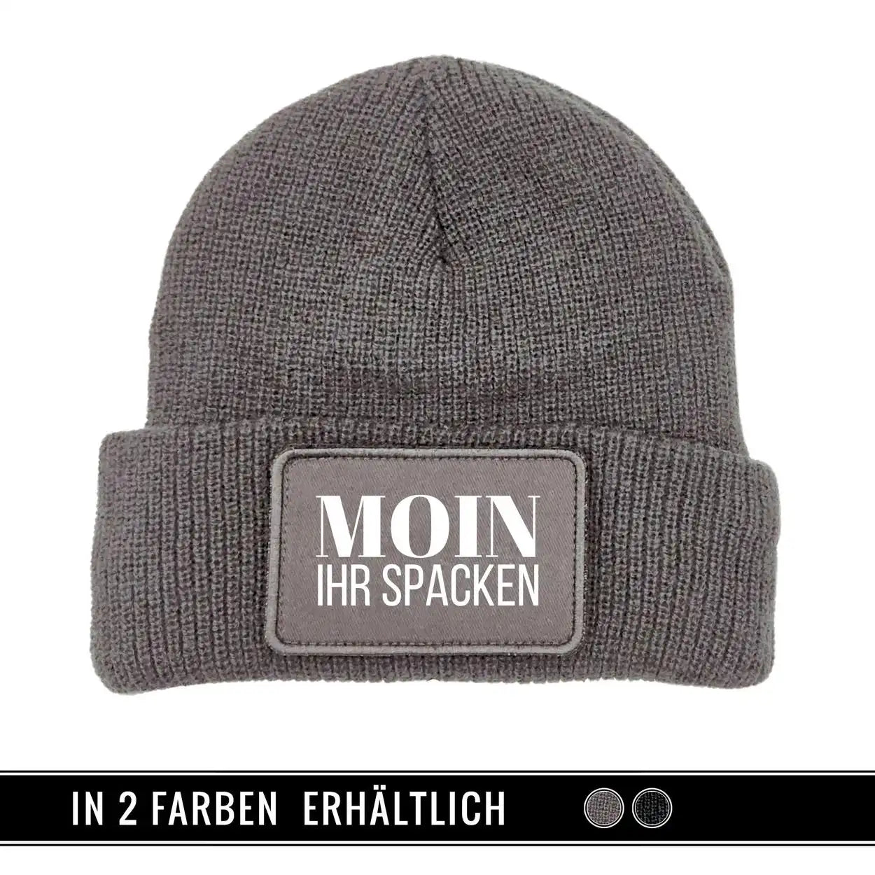 Mütze Beanie | Moin Ihr Spacken Grau Geschenkidee Weihnachten