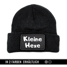 Mütze Beanie | Kleine Hexe Schwarz Geschenkidee Weihnachten