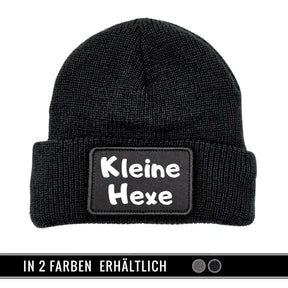 Mütze Beanie | Kleine Hexe Schwarz Geschenkidee Weihnachten