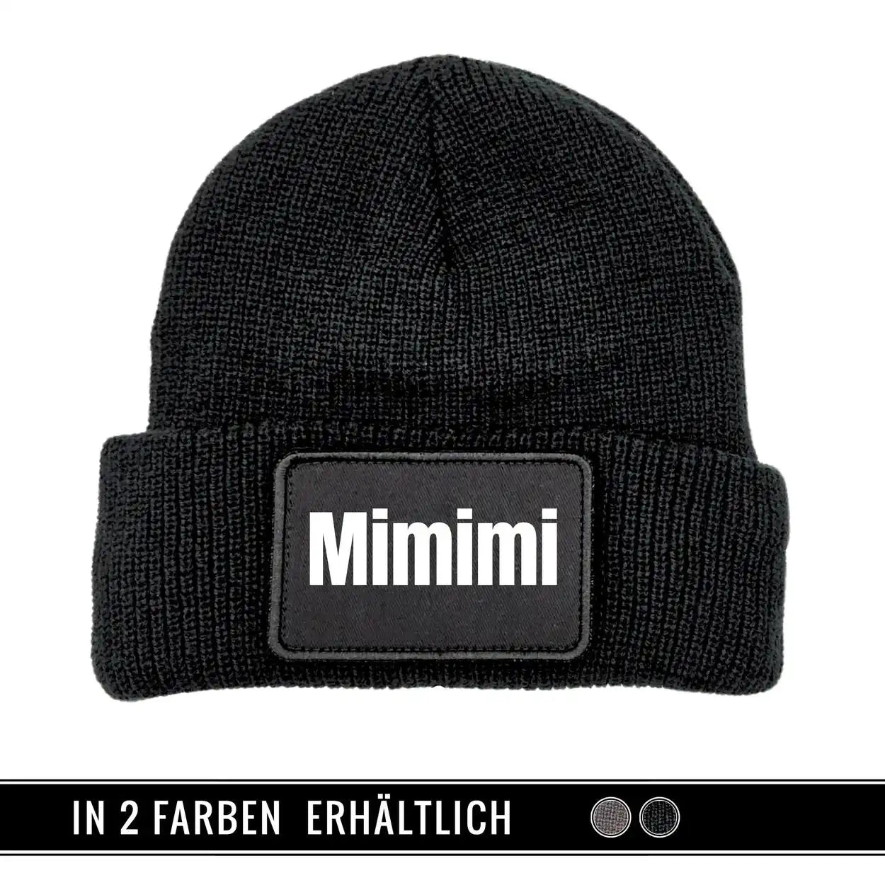 Mütze Beanie | Mimimi Schwarz Geschenkidee Weihnachten