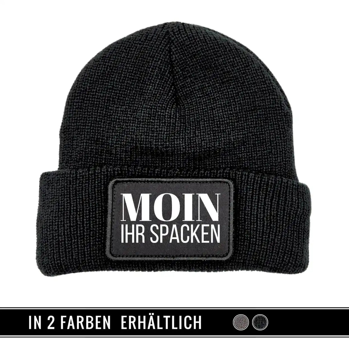 Mütze Beanie | Moin Ihr Spacken Schwarz Geschenkidee Weihnachten