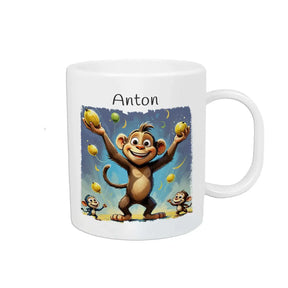 Tasse mit Namen | Affenspaß im Dschungel | Personalisierte Kindertasse | Tasse Geschenkidee | 320ml  Geschenkidee Weihnachten