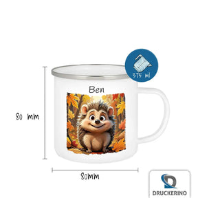 Emailletasse als Geschenkidee | Waldabenteurer | Tasse Geschenkidee | Kindergeburtstag Geschenke Geschenkideen