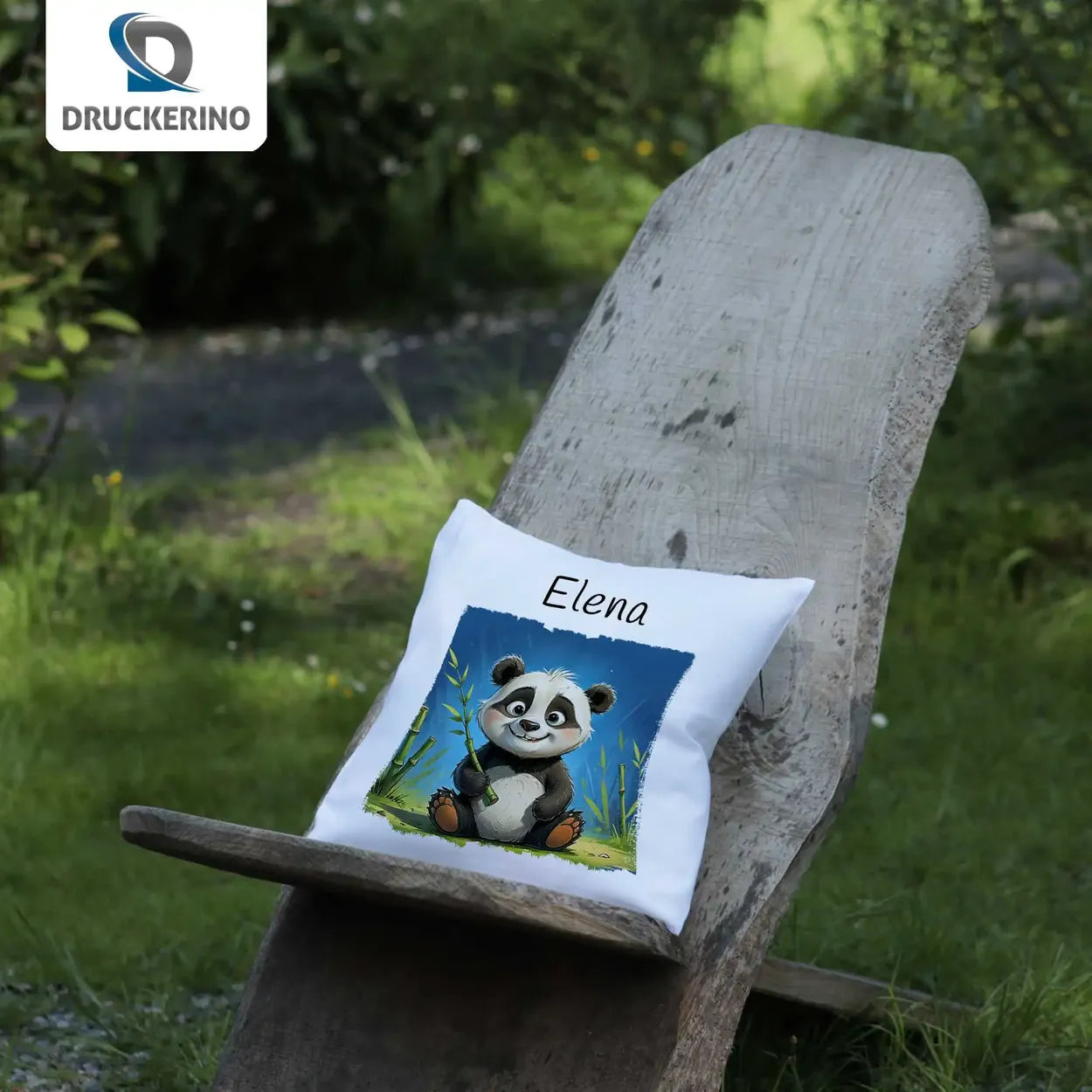 Kuschelkissen als Geschenk | Traumbegleiter Panda | Kissen personalisiert mit Name | Kissenhülle 40x40 | 40x40 cm Geschenkideen