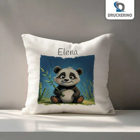 Kuschelkissen als Geschenk | Traumbegleiter Panda | Kissen personalisiert mit Name | Kissenhülle 40x40 | 40x40 cm Geschenkideen