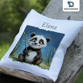 Kuschelkissen als Geschenk | Traumbegleiter Panda | Kissen personalisiert mit Name | Kissenhülle 40x40 | 40x40 cm Geschenkideen