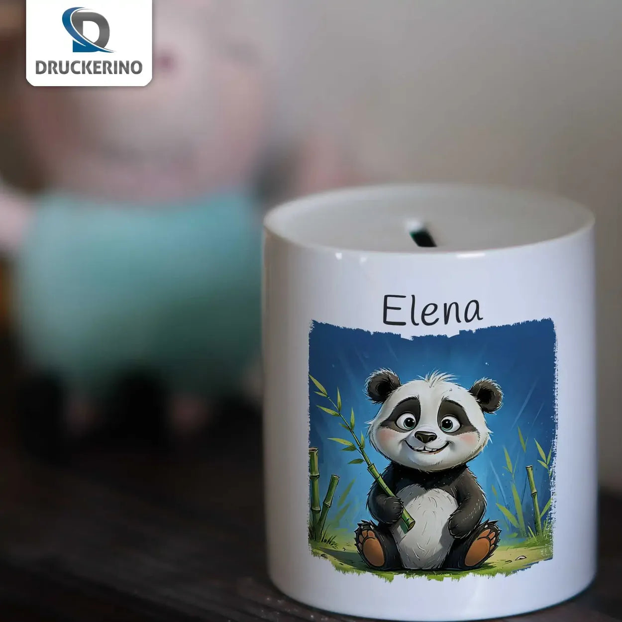 Kinderspardose | Panda-Abenteuer | personalisierbare Kindergeschenke | Spardose Geschenkideen