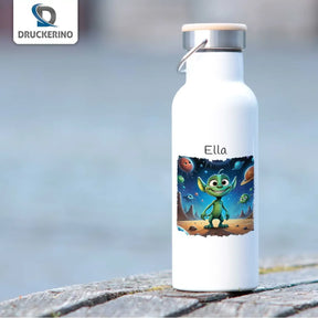 Personalisierte Trinkflasche | Weltraumabenteuer | Wasserflasche | Thermoflasche | 500ml Thermoflasche Druckerino   