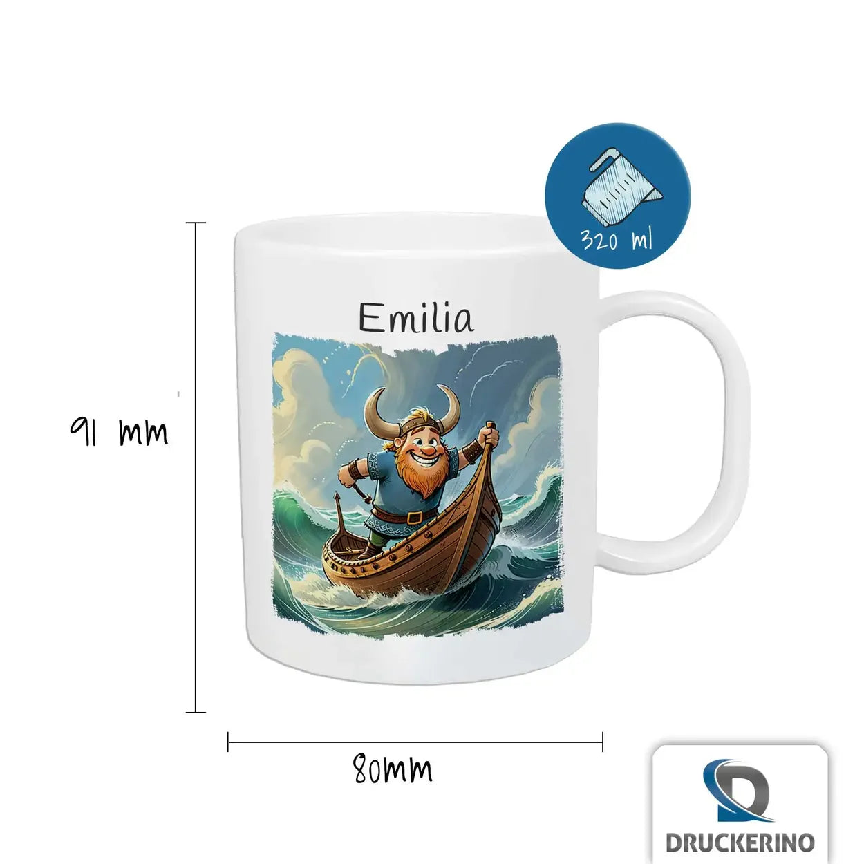 Tasse für Kinder | Abenteuerseefahrer Tee | Einschulung Geschenk | Geschenk personalisiert | 320ml  Geschenkidee Weihnachten