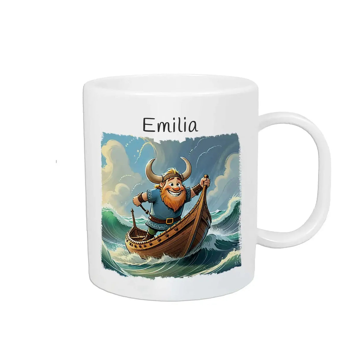 Tasse für Kinder | Abenteuerseefahrer Tee | Einschulung Geschenk | Geschenk personalisiert | 320ml Kunststofftassen Druckerino   