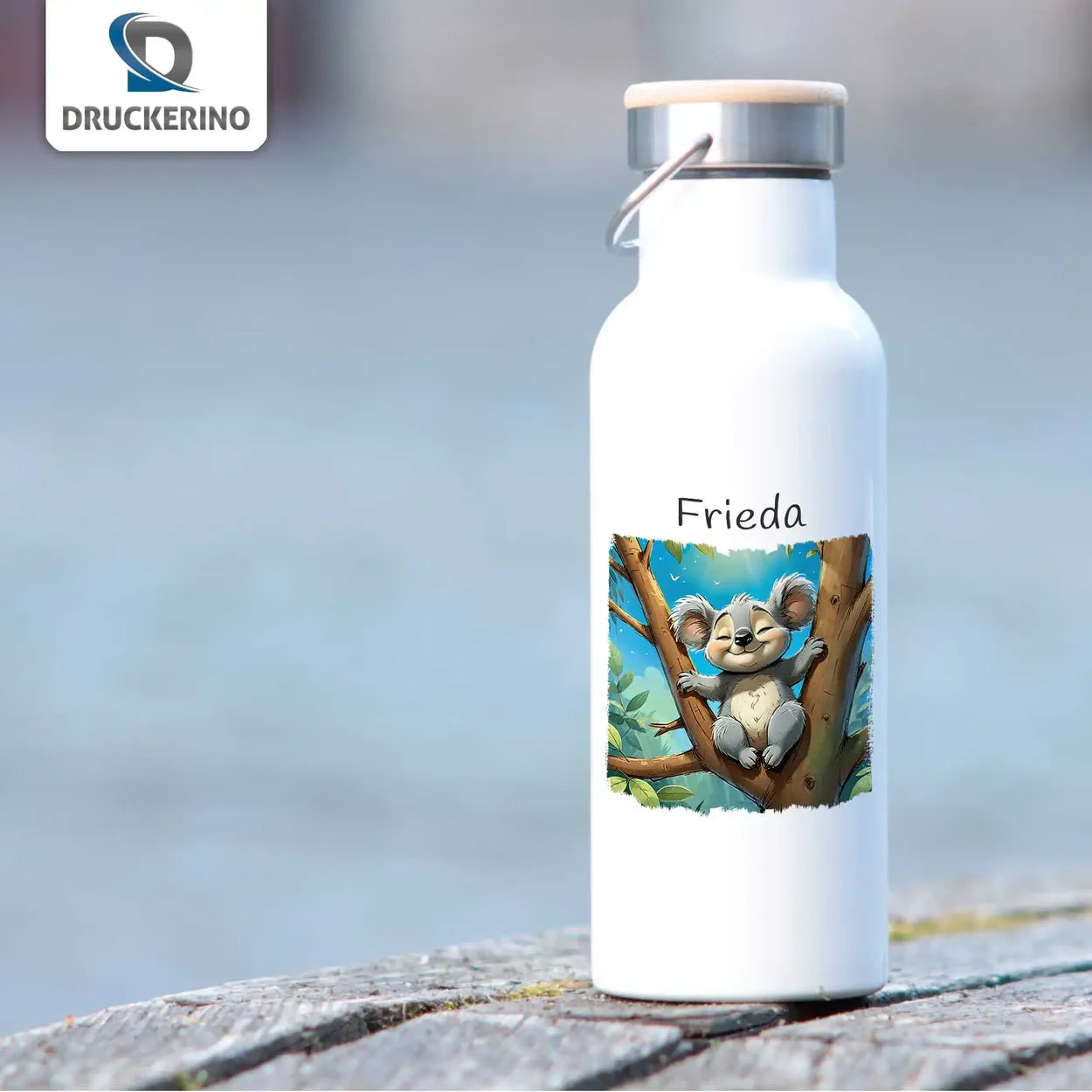 Trinkflasche Edelstahl Kinder | Waldtier Abenteuer | Isolierflasche | Trinkflasche | 500ml  Geschenkidee Weihnachten