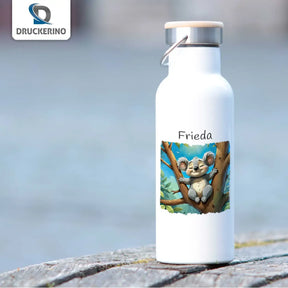 Trinkflasche Edelstahl Kinder | Waldtier Abenteuer | Isolierflasche | Trinkflasche | 500ml  Geschenkidee Weihnachten