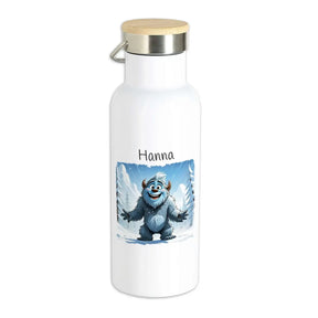 Trinkflasche Edelstahl | Kuschelmonster | Trinkflasche Edelstahl Kinder | mit Namen personalisiert | 500ml  Geschenkidee Weihnachten