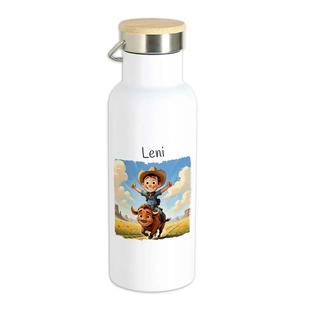 Personalisierte Kinder Trinkflasche | Abenteuerreiter | Trinkflasche für Sport, Schule & Freizeit | Personalisierte Geschenke | 500ml Thermoflasche Druckerino   