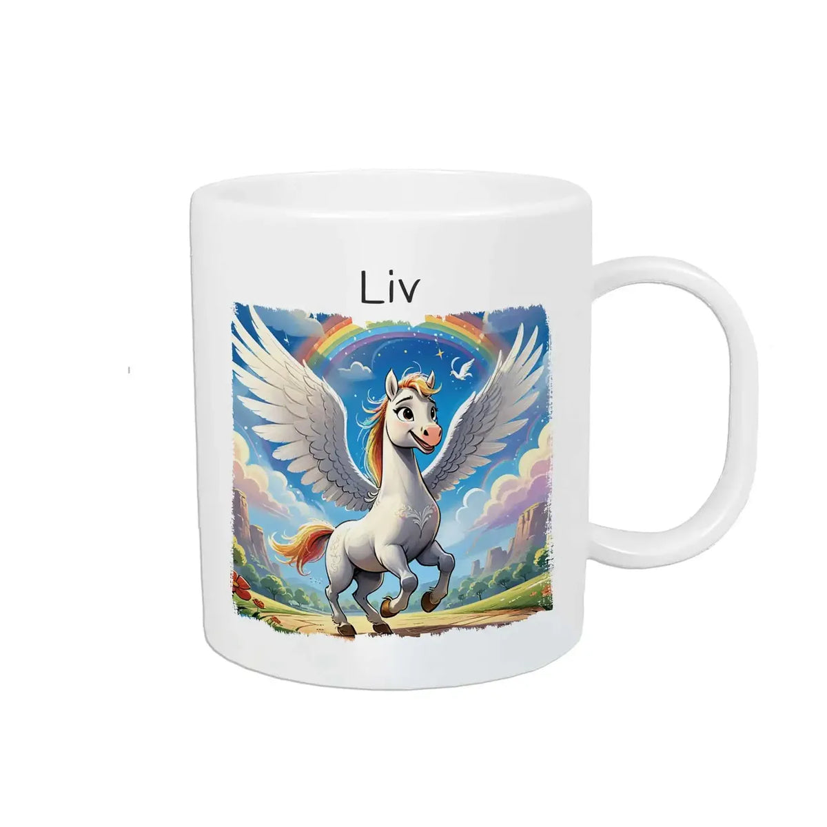 Tasse für Kinder | Wolkenreiter | personalisierte Kindertassen | Personalisierte Geschenke | 320ml Kunststofftassen Druckerino   