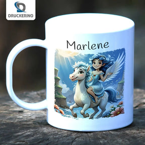 Kindertasse personalisiert | Feenabenteuer | Becher personalisiert | süße Tierbilder | 320ml Geschenke