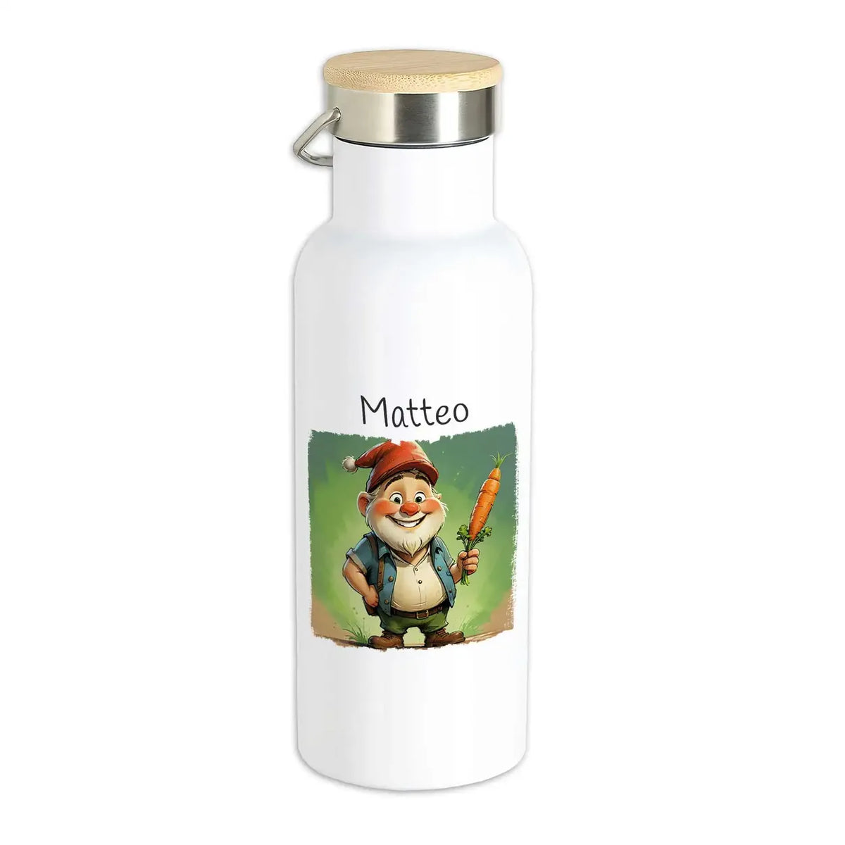 Trinkflasche für Kinder | Zauberwald-Freund | Trinkflasche Edelstahl | personalisiert mit Namen | 500ml Thermoflasche Druckerino   