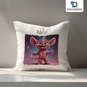 Kissen Baby personalisiert | Traumsternchen | Kuschelkissen Mädchen | Geschenkidee Kissen | 40x40 cm Geschenkideen