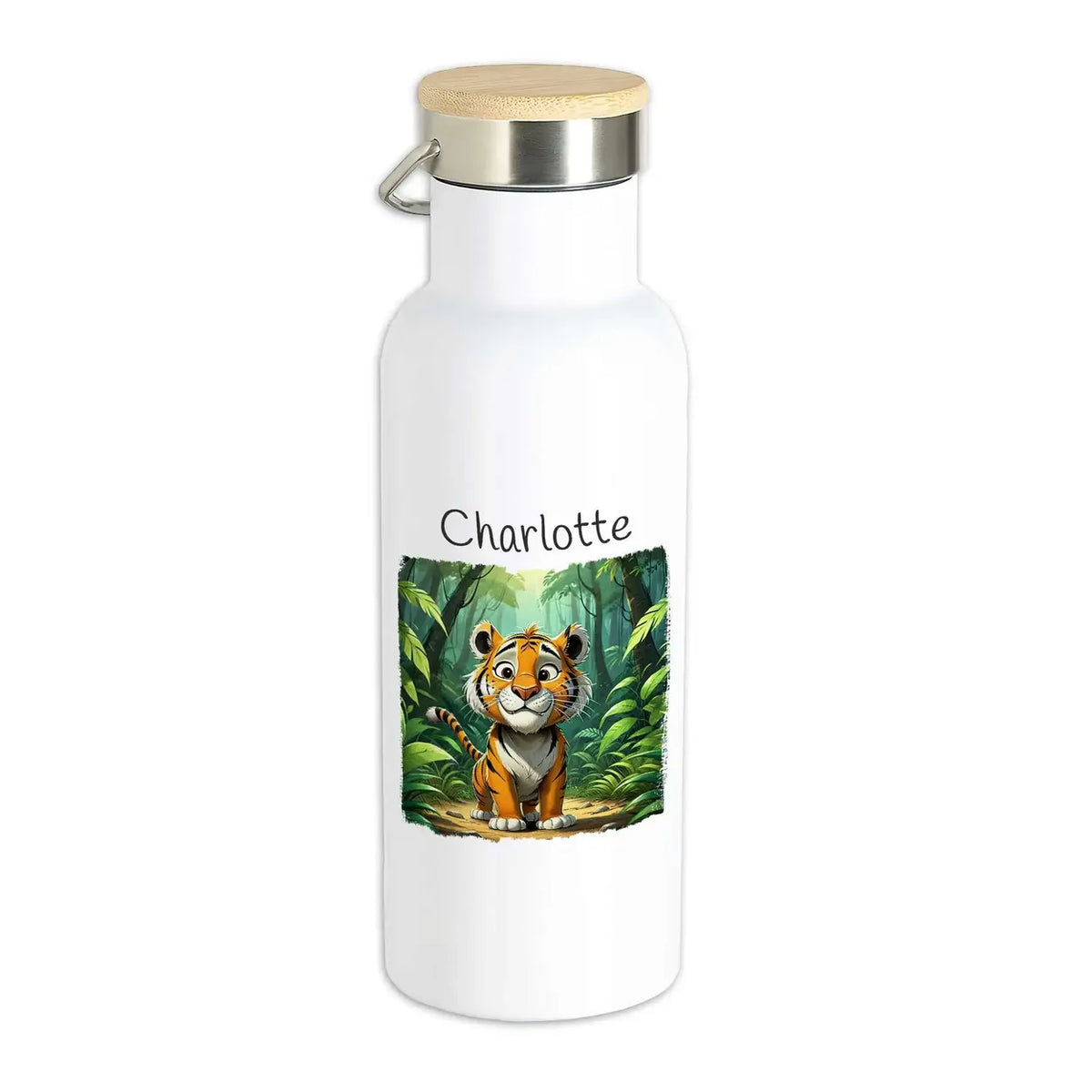 Trinkflasche Edelstahl | Dschungelkönig | Thermosflasche | personalisiert | 500ml Thermoflasche Druckerino   