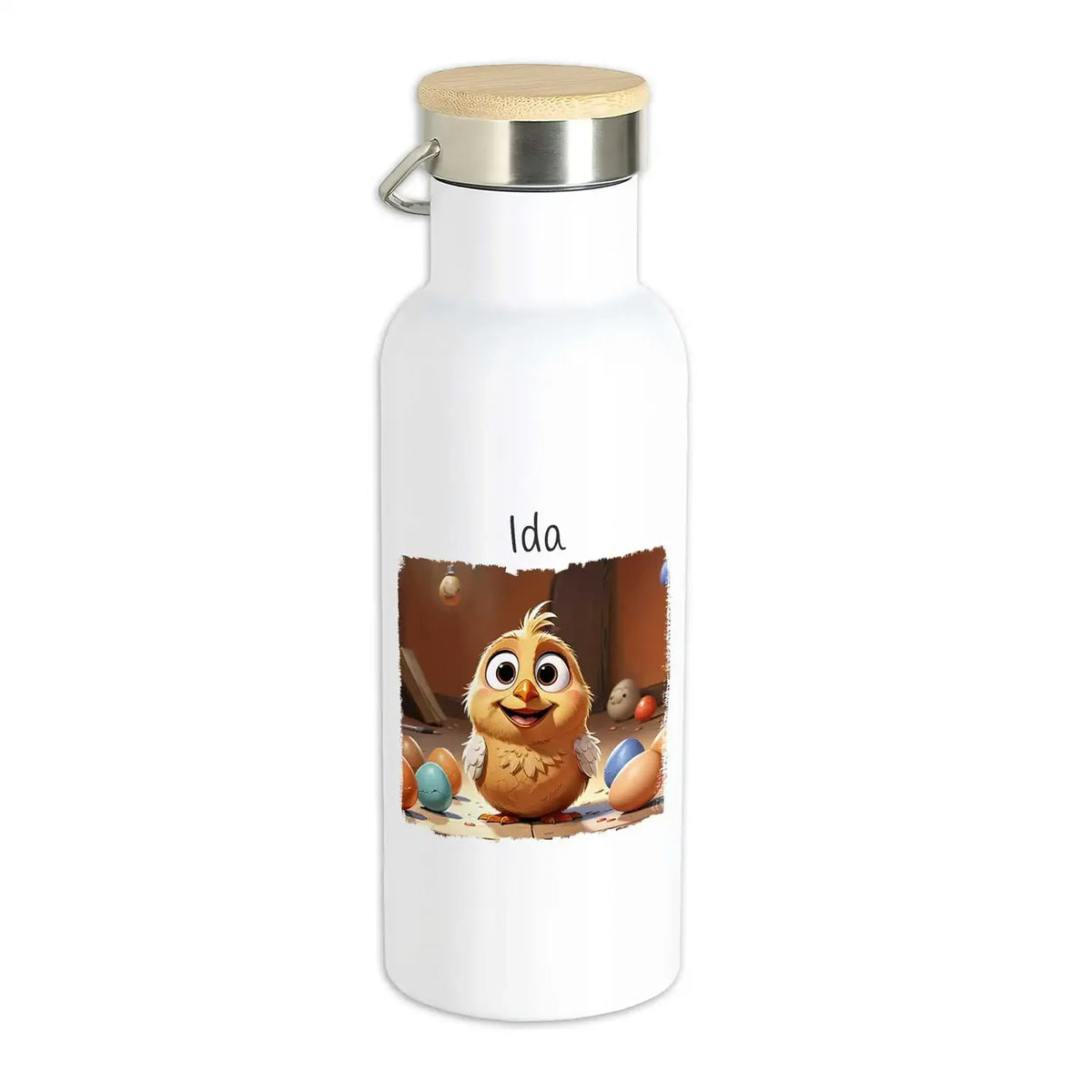 Kinder Thermosflasche | Zauberhase | Geschenk zur Einschulung | Trinkflasche frei von BPA | 500ml Thermoflasche Druckerino   