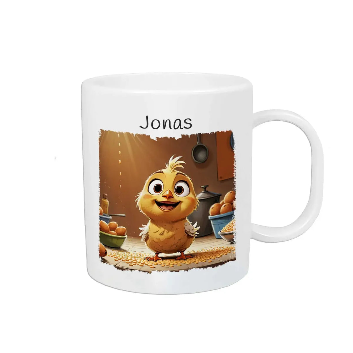 Personalisierte Kindertassen | Kleine Kükenabenteuer | Kindergeburtstag Geschenke | Kindertasse personalisiert mit Name | 320ml Kunststofftassen Druckerino   