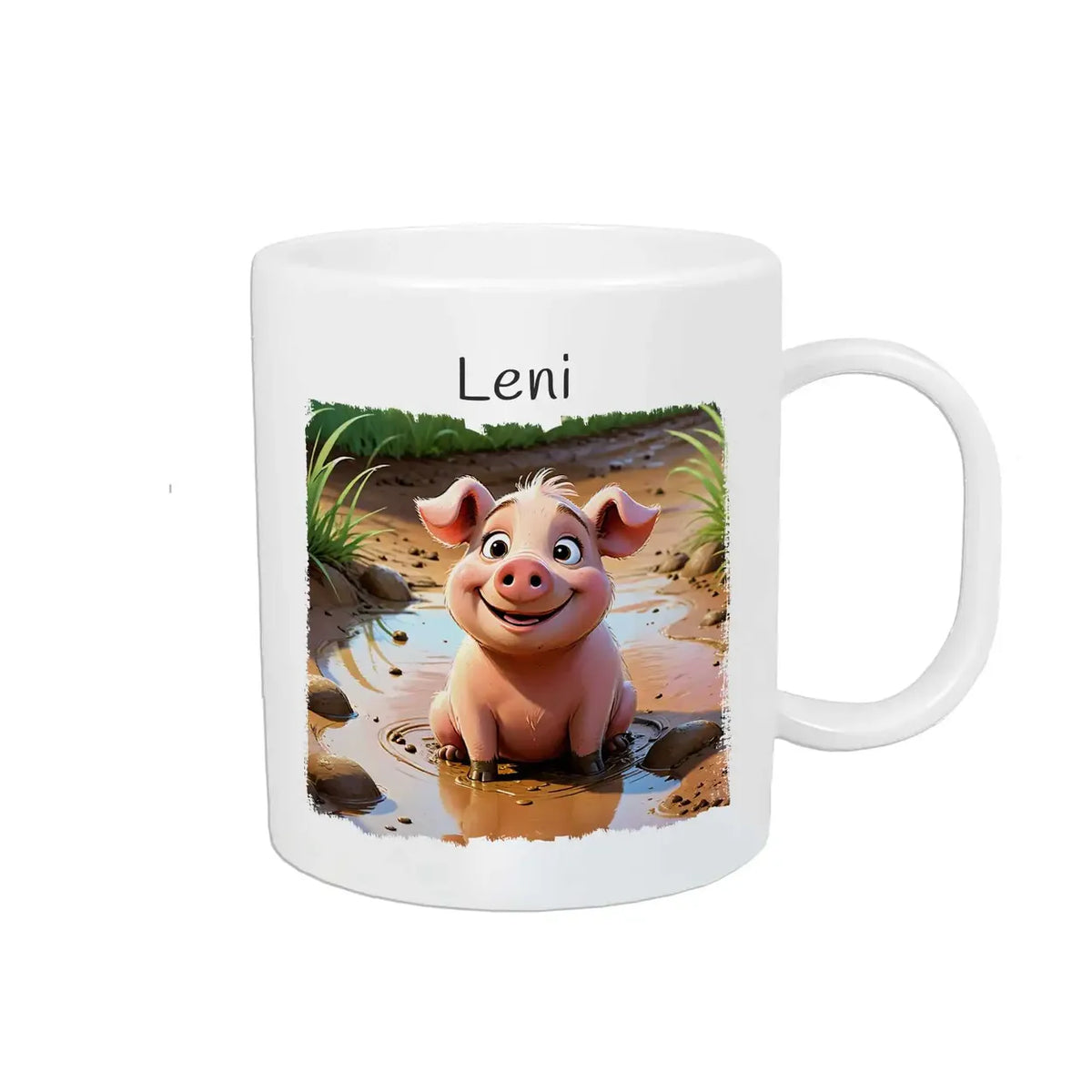 Personalisierte Tasse Kinder | Matschpfützen Abenteurer | Kindertasse | Geschenke zur Taufe | 320ml Kunststofftassen Druckerino   