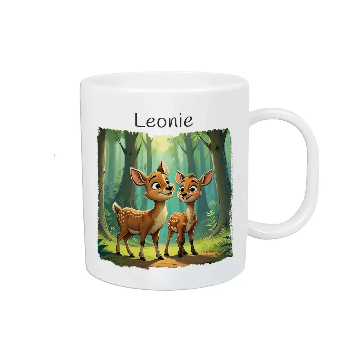 Tasse für Kinder | Zauberwald-Freunde | personalisierte Kindertassen | Personalisierte Geschenke | 320ml Kunststofftassen Druckerino   