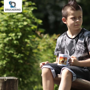 Abenteuer Kamel - Kindertasse mit Namen - Tasse personalisiert Kunststofftassen Druckerino   