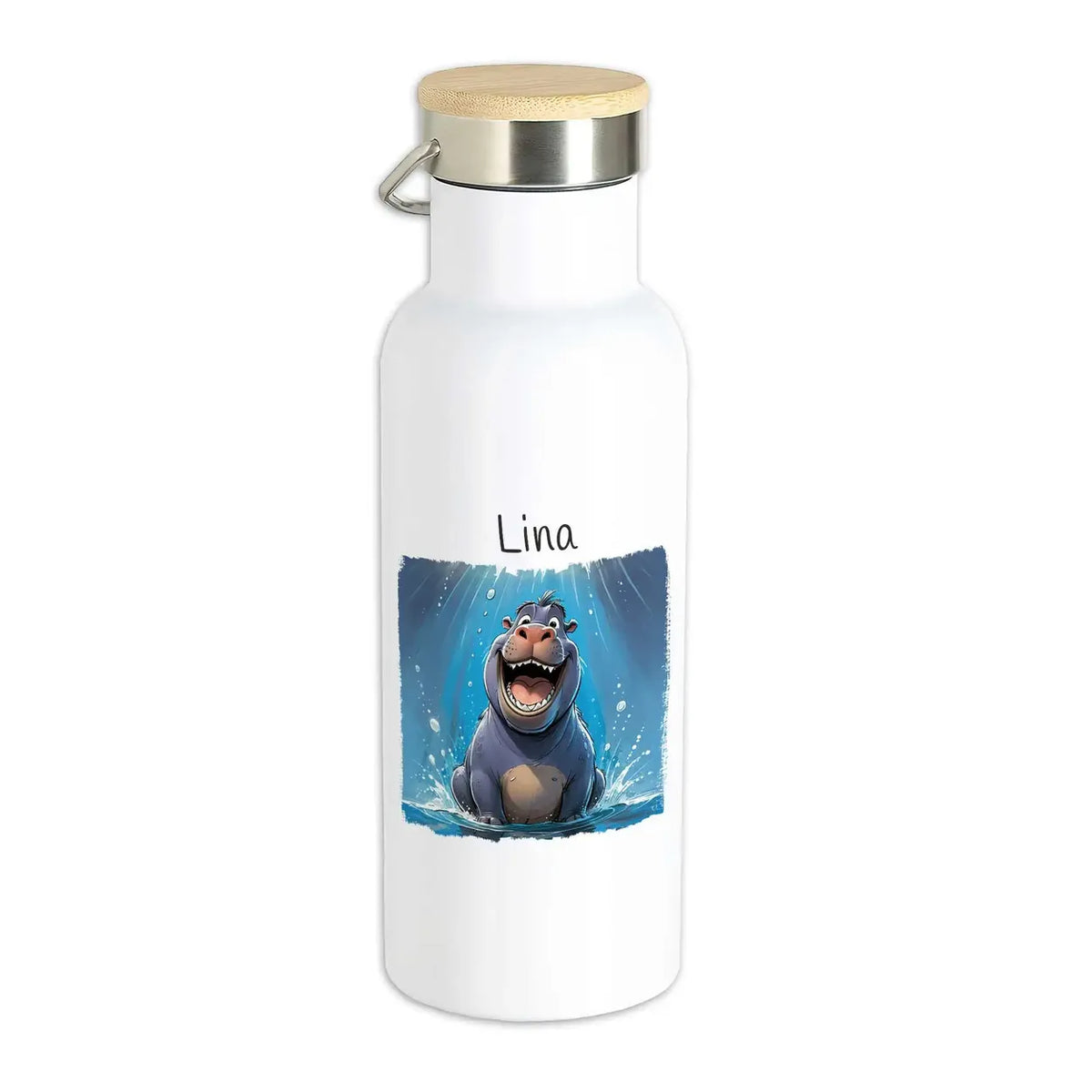 Kindertrinkflasche | Ozeanfreund | mit Wunschnamen Tierbilder | Abschiedsgeschenk Kita | 500ml Thermoflasche Druckerino   