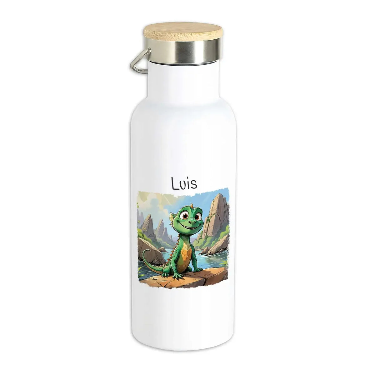 Personalisierte Kinder Trinkflasche | Abenteuerfrosch | Abschiedsgeschenke im Kindergarten | Trinkflasche | 500ml Thermoflasche Druckerino   