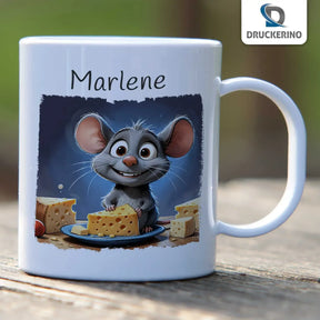 Kindertasse mit Namen | Mäuseabenteuer | Kindertasse | Geschenke zur Taufe | 320ml Geschenke