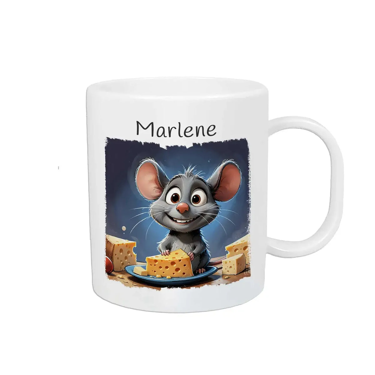 Kindertasse mit Namen | Mäuseabenteuer | Kindertasse | Geschenke zur Taufe | 320ml Kunststofftassen Druckerino   