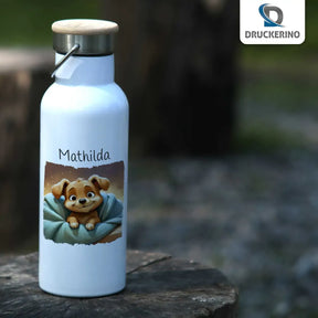 Abenteuerfreund Thermo Trinkflasche für Kinder personalisiert Thermoflasche Druckerino   