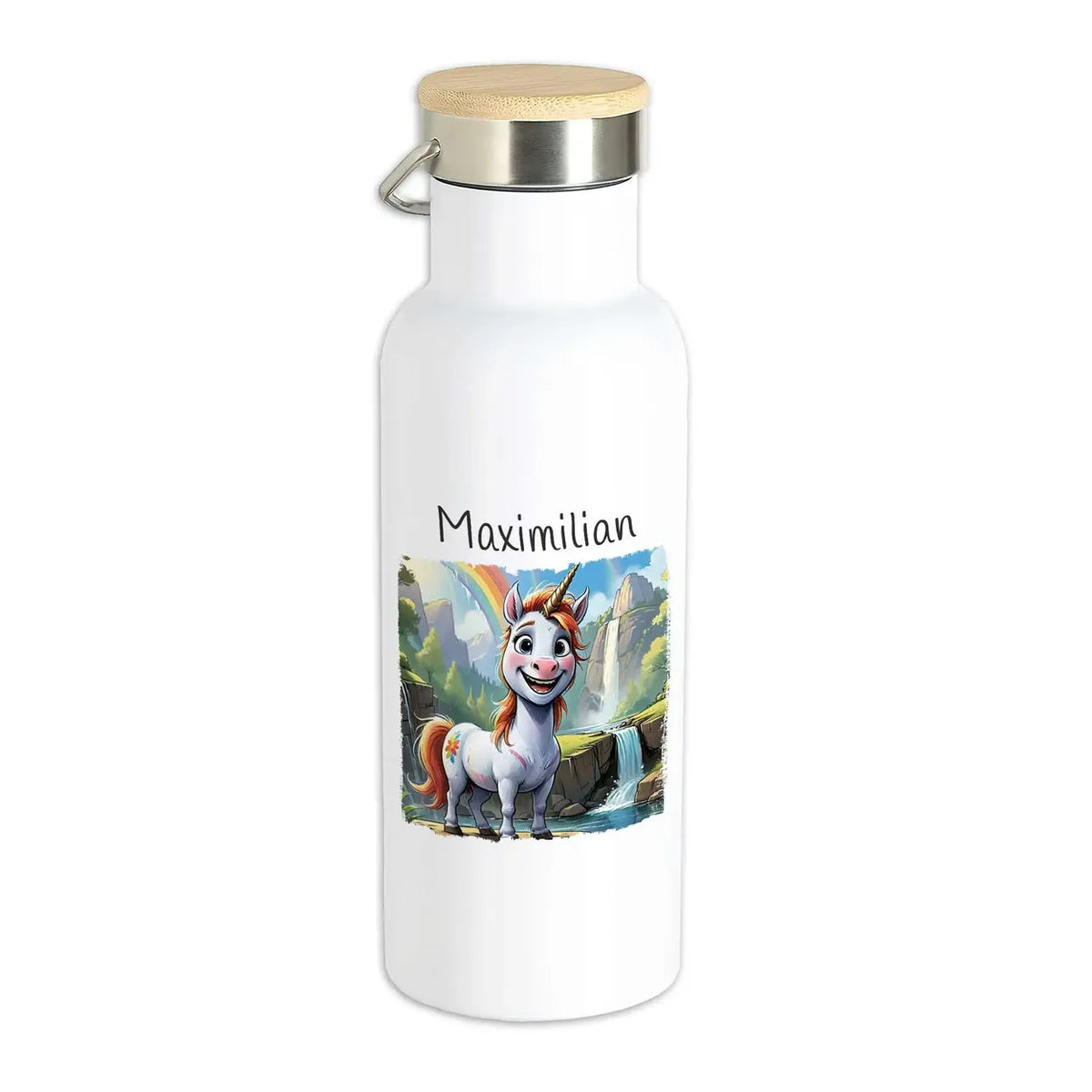 Trinkflasche Kinder | Zauber-Einhorn | Sport Trinkflasche | Edelstahl Thermosflasche | 500ml Thermoflasche Druckerino   