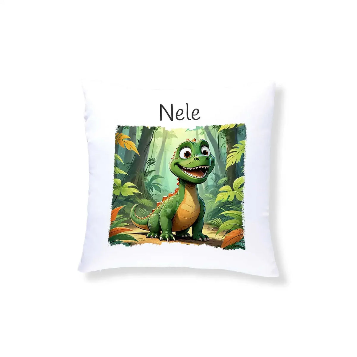 Kuschelkissen Kinder | Dschungelabenteuer | Kindergeburtstag Geschenke | Kissen personalisiert mit Name | 40x40 cm Kissen Druckerino   