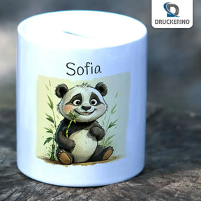 Kinder Spardose | Panda-Spaß | Geschenk zur Taufe | Spardose für Kinder Geschenkideen