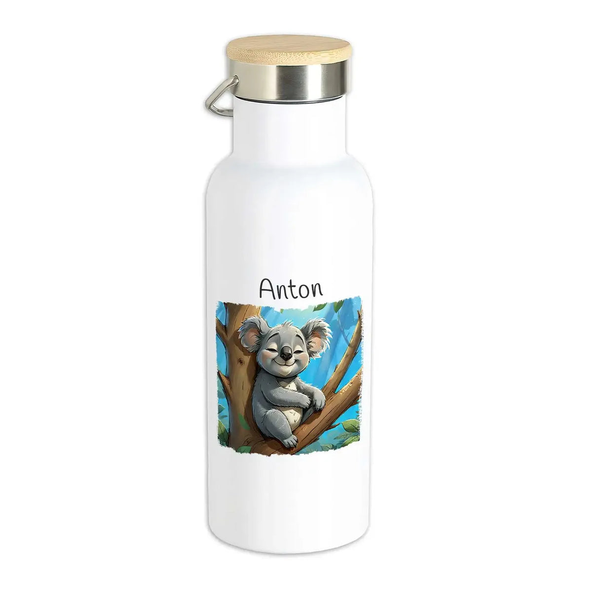 Kinder Trinkflasche | Traumbegleiter Koala | mit Namen personalisiert | Thermosflasche | 500ml Thermoflasche Druckerino   