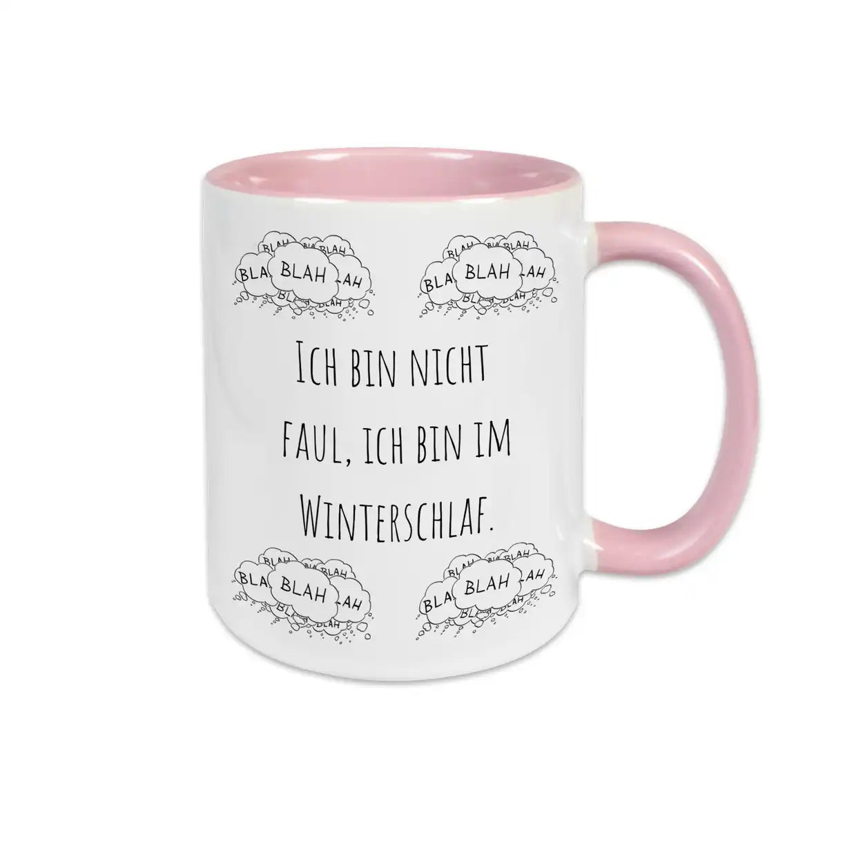 Witzige Tassen "Ich bin nicht faul, ich bin im Winterschlaf"  Geschenkidee Weihnachten